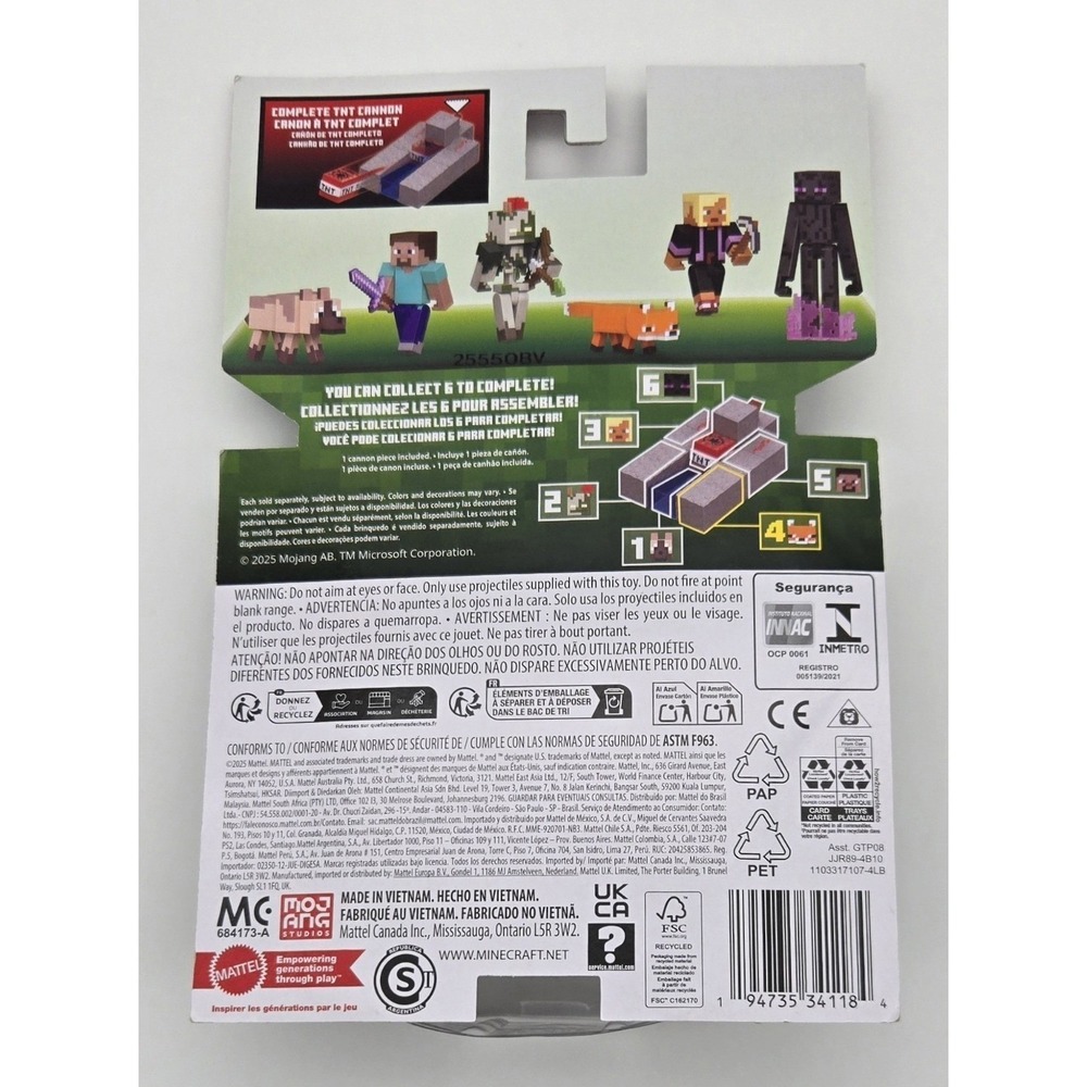 Minecraft Creature & Mob Figures Lot 4 3.5" Mojang‎ New Redstone Variants - Picture 6 of 9